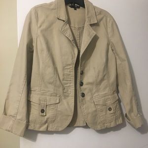 SZ 5 beige jacket button down front